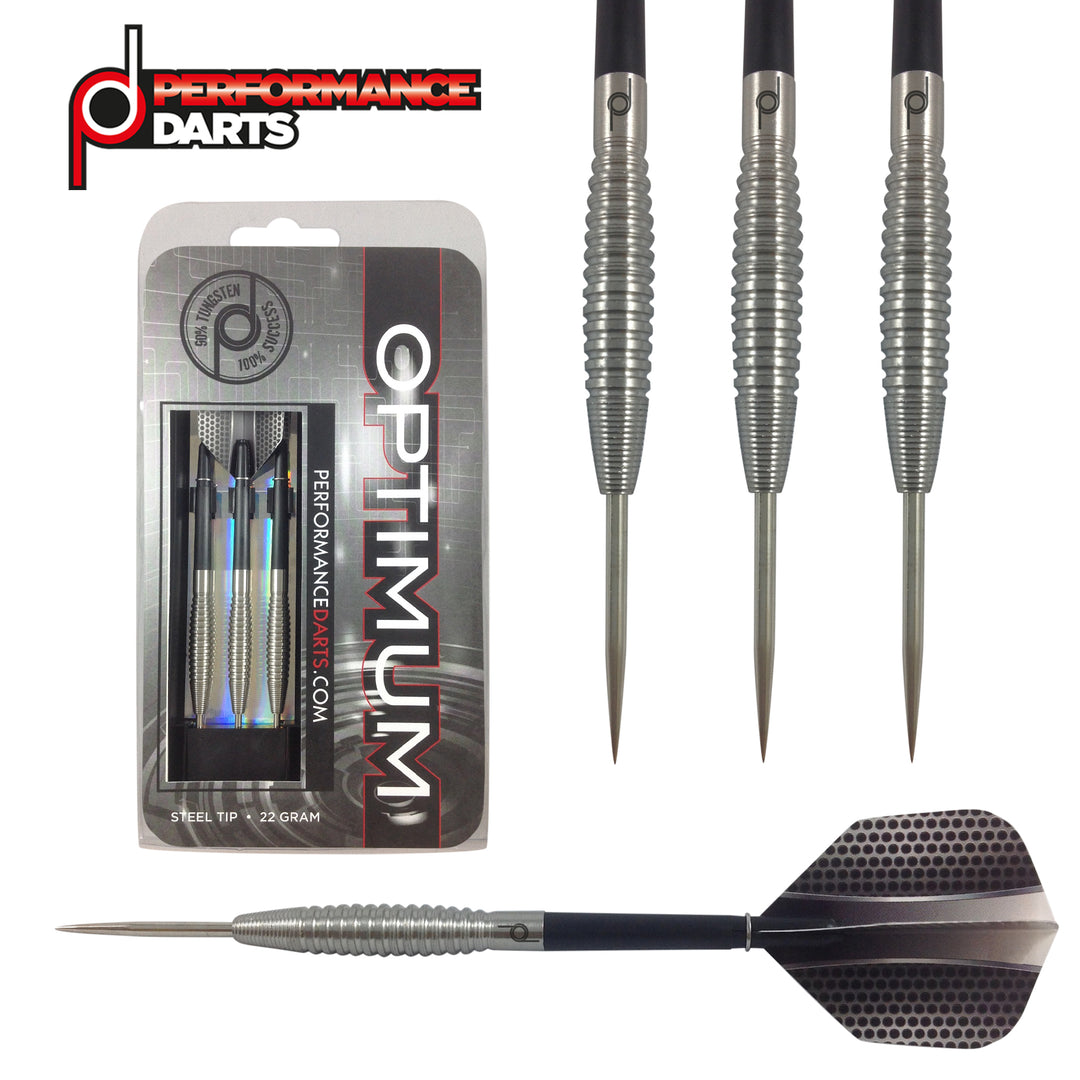 Optimum 90% Tungsten Steel Tip Darts by Performance Darts