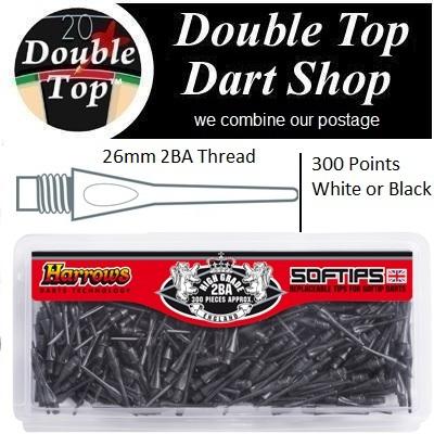 Dart Soft Tips 300 Dimple Tips by Harrows