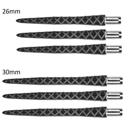Target Fire Storm Diamond Cut Black Replacement Dart Points