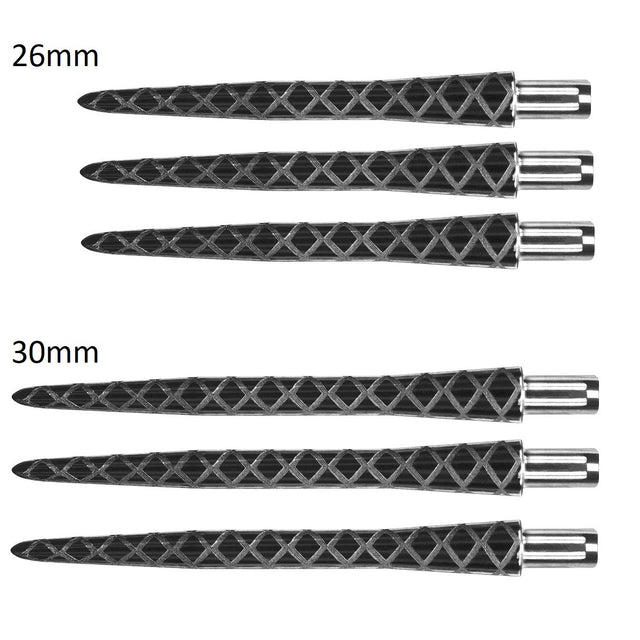Target Fire Storm Diamond Cut Black Replacement Dart Points