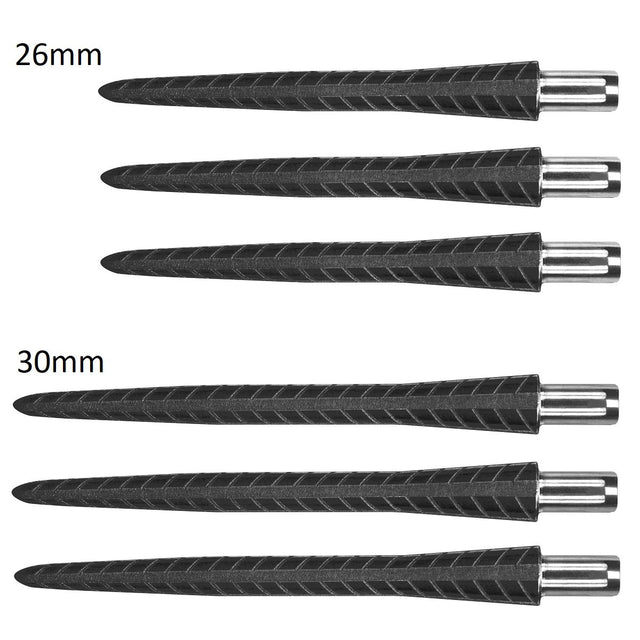 Target Fire Storm Quartz Cut Black Replacement Dart Points