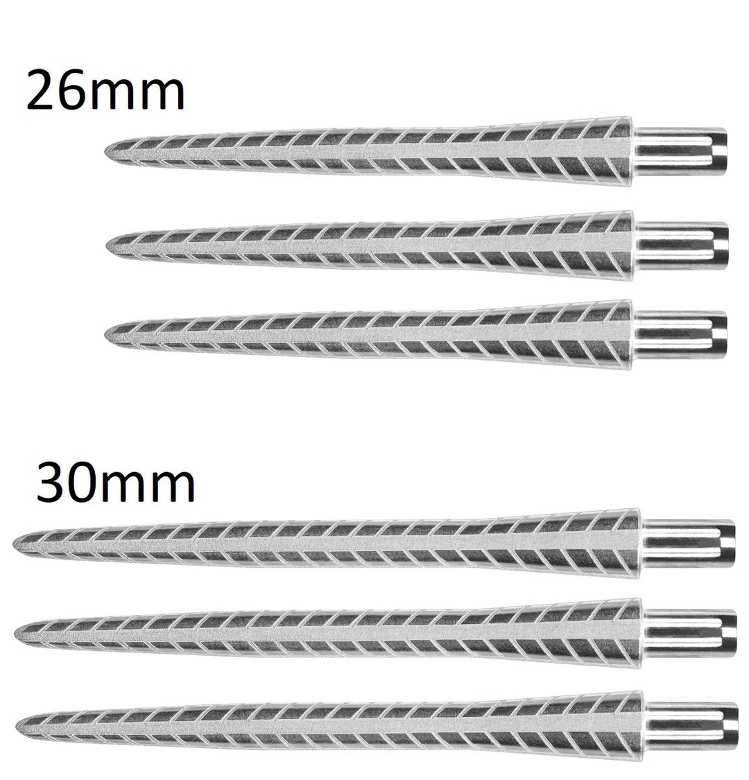 Target Fire Storm Quartz Cut Silver Replacement Dart Points