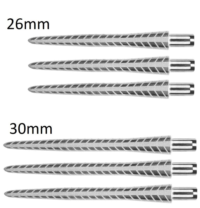 Target Fire Storm Quartz Cut Silver Replacement Dart Points