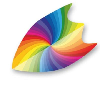 Unicorn Core 75 Rainbow Fin Shape Dart Flights