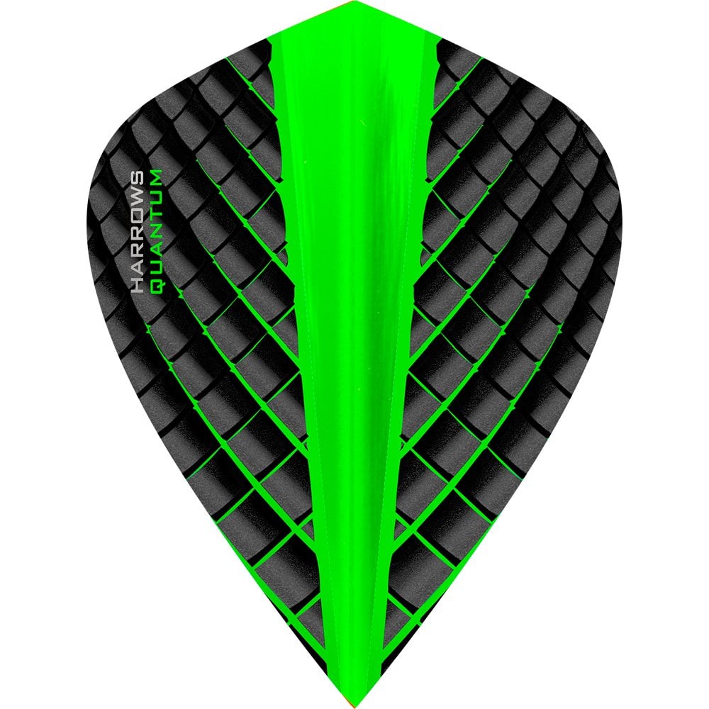 Harrows Quantum Kite Green Dart Flights