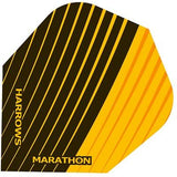 Harrows Marathon Black and Orange With Stripes Dart Flights (1525)