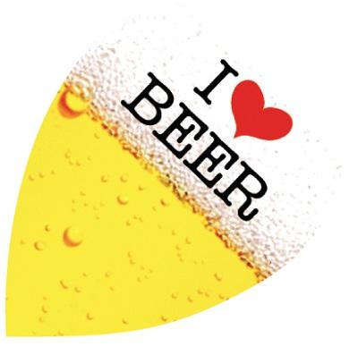 Harrows Quadro I Love Beer Pear Shape Dart Flights (FB2064)