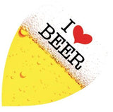Harrows Quadro I Love Beer Pear Shape Dart Flights (FB2064)