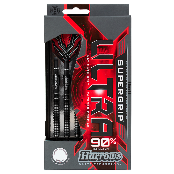 Harrows Supergrip Ultra 90% Tungsten Soft Tip Darts