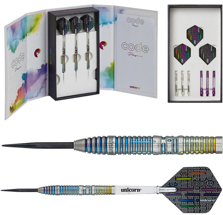 Jeffrey De Zwaan Code 90% Tungsten Steel Tip Darts by Unicorn