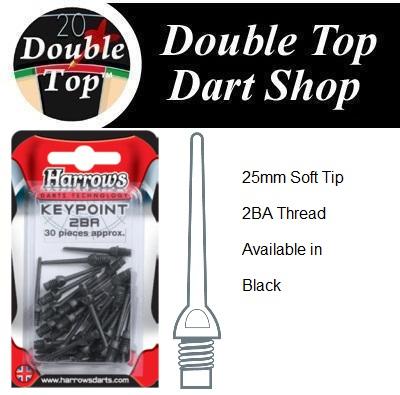 Harrows Keypoint Soft Tips - Pack of 30 Replacement Soft Tips