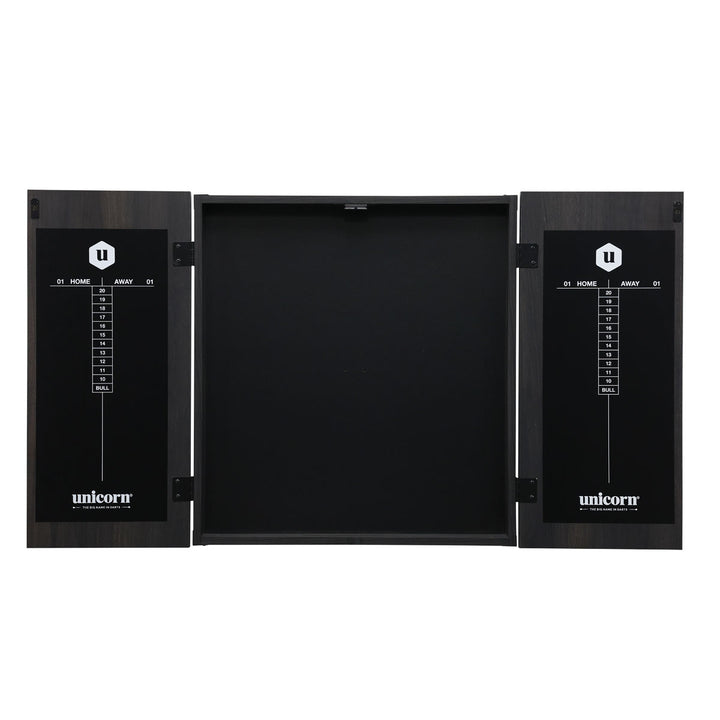 Maestro Black Square Dartboard Cabinet by Unicorn