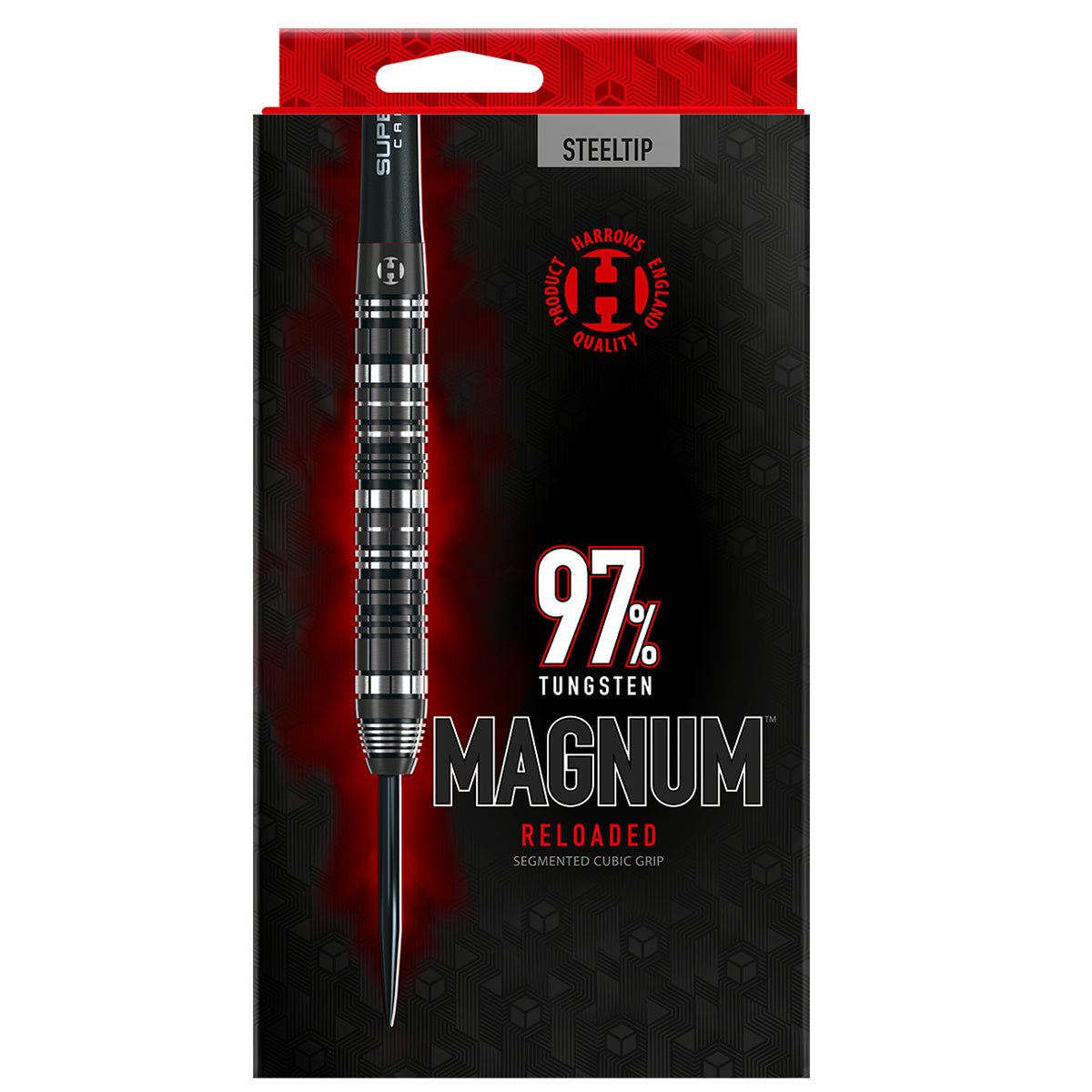 Magnum Reloaded 97 Tungsten Steel Tip Darts by Harrows Double Top Darts