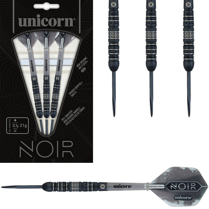 Noir Style 4 90% Tungsten Steel Tip Darts by Unicorn
