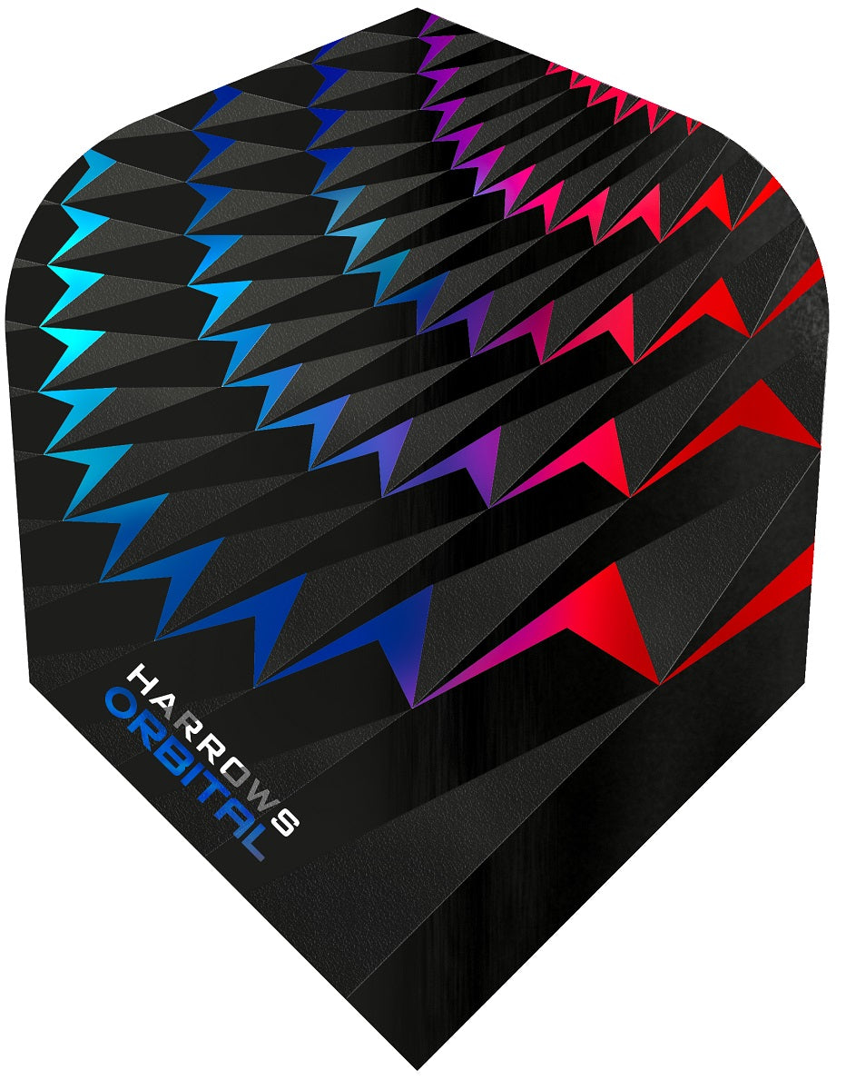 Harrows Orbital Aqua / Red Standard Dart Flights