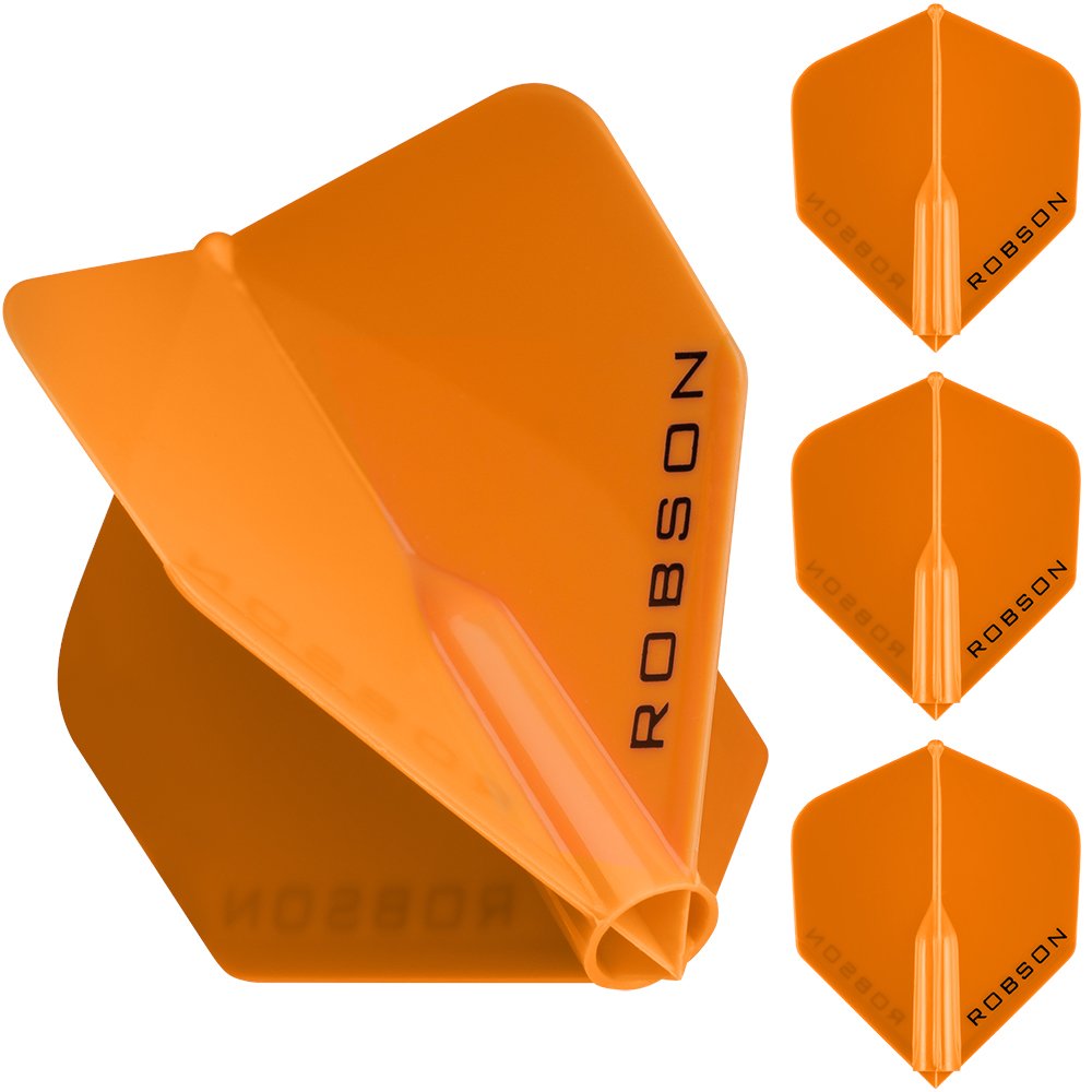 Robson Plus Dart Flights Orange No2 Standard Shape