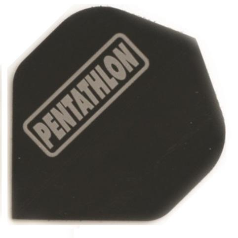 Pentathlon 100 Micron Solid Black Dart Flights 
