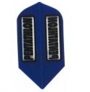 Pentathlon 100 Micron Slim Blue Clear Panel Dart Flights