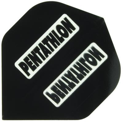 Pentathlon 100 Micron Black Clear Panel Dart Flights 