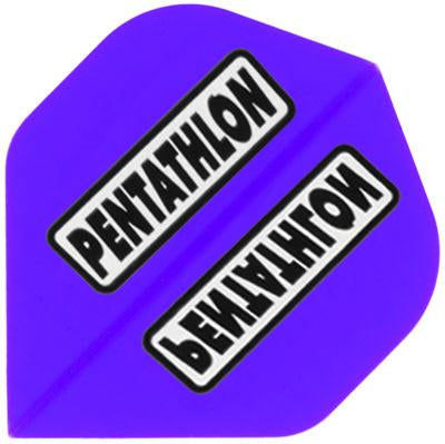 Pentathlon 100 Micron Purple Clear Panel Dart Flights 