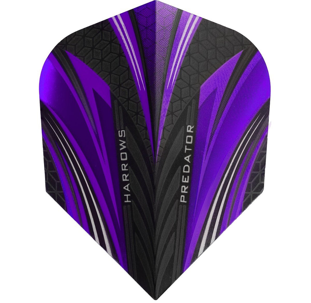 Harrows Predator Purple Standard Dart Flights 