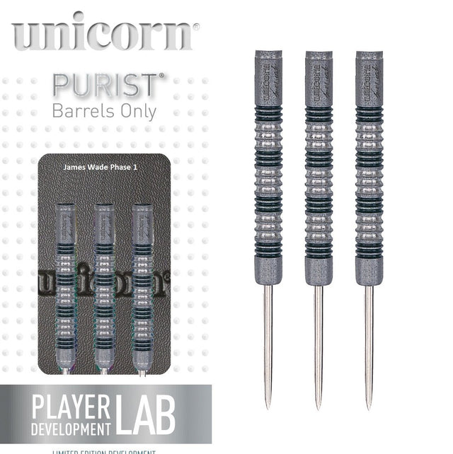 James Wade Phase 1 Purist 90% Tungsten Steel Tip Darts by Unicorn