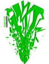 Harrows Rapide Kite Green on White Dart Flights
