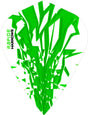 Harrows Rapide Kite Green on White Dart Flights