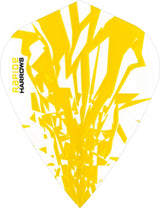 Harrows Rapide Kite Yellow on White Dart Flights