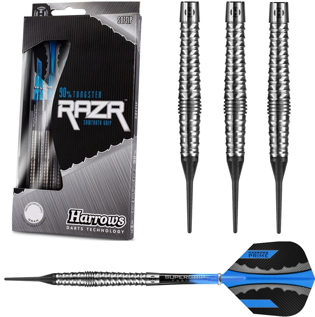 Harrows Razr Bulbous 90% Tungsten Soft Tip Darts