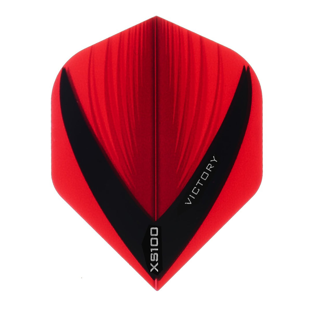 Victory Darts XS100 Vista Red Extra Strong Dart Flights