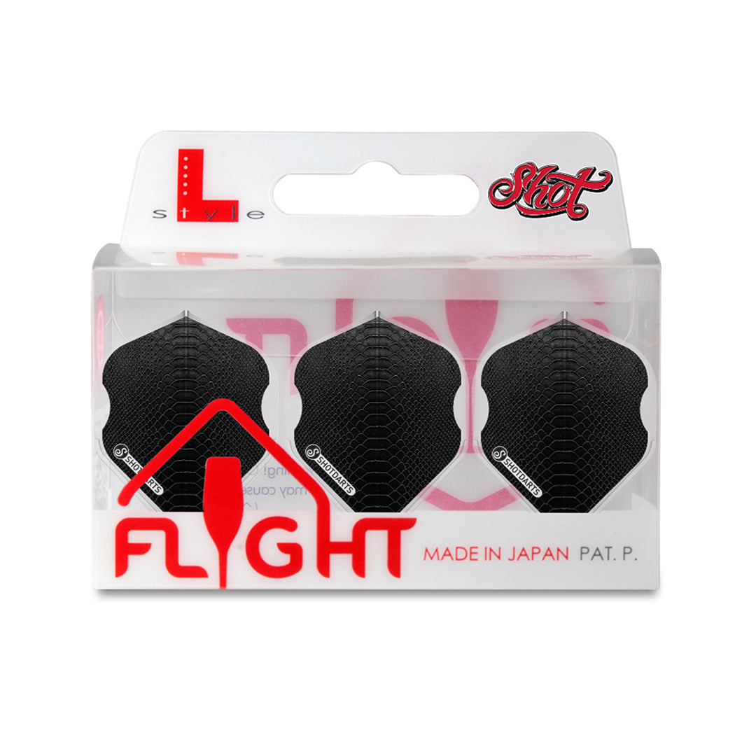 L-Style EZ L1 Americana Gator Dart Flights Black by Shot