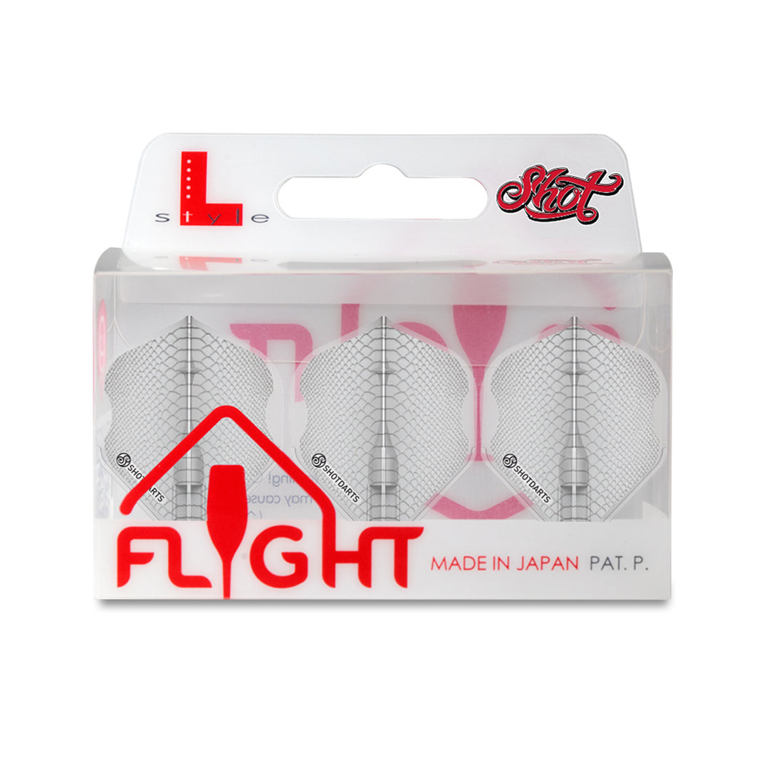 L-Style EZ L1 Americana Gator Dart Flights White by Shot