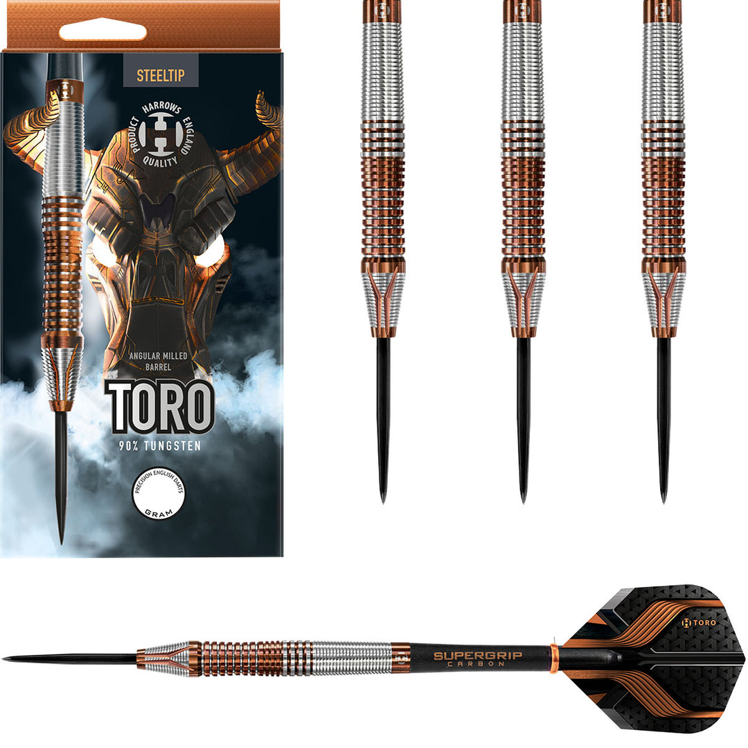 Toro 90% Tungsten Steel Tip Darts by Harrows
