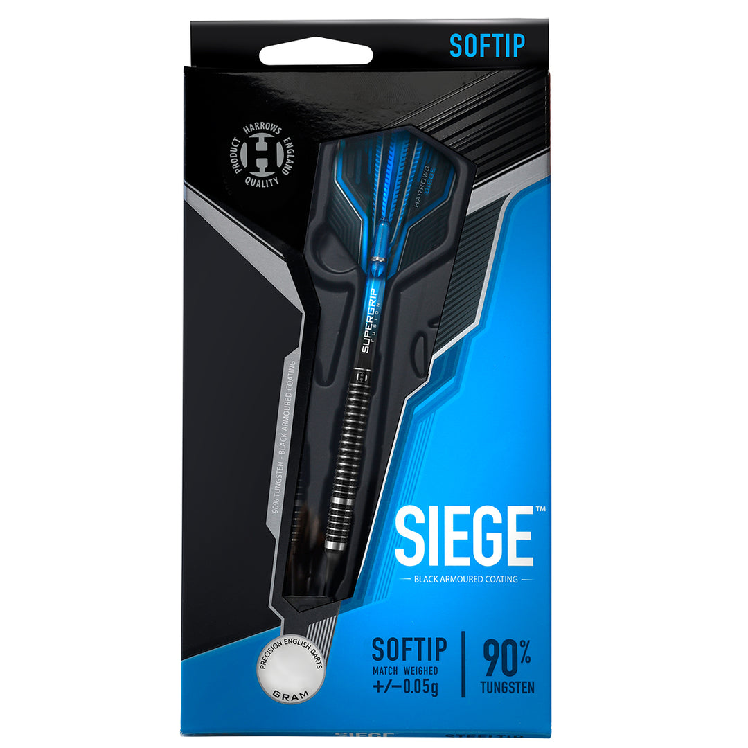 Siege 90% Tungsten Soft Tip Darts by Harrows