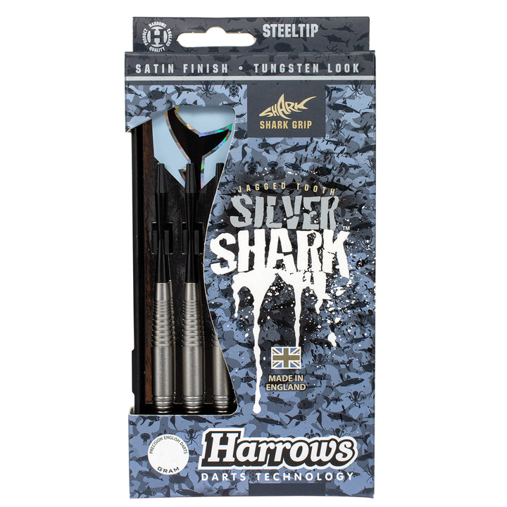 Harrows Silver Shark Style A Tungsten Look Steel Tip Darts