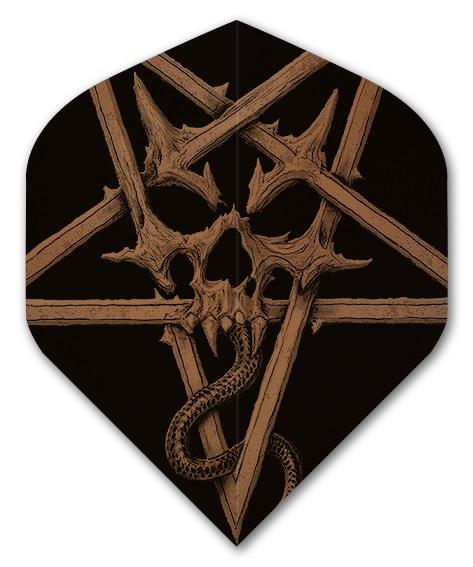 ALCHEMY Pentacle Skull 100 Micron Dart Flights