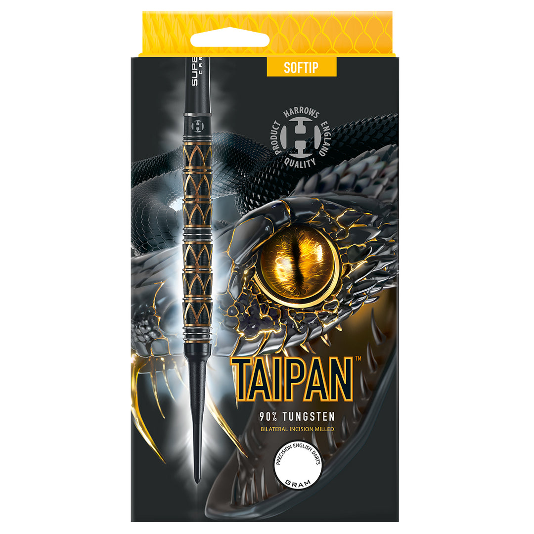 Taipan 90% Tungsten Soft Tip Darts by Harrows