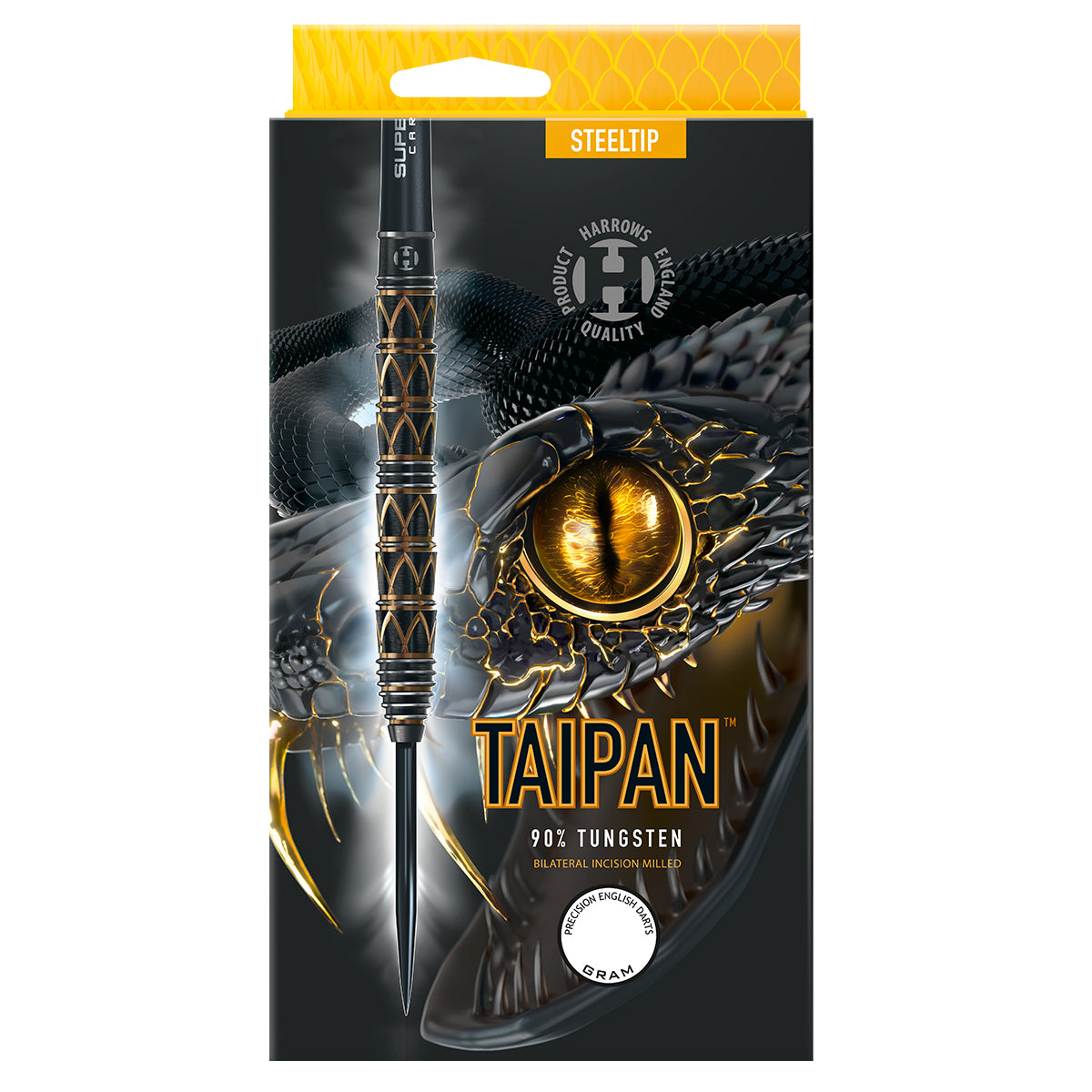 Taipan 90% Tungsten Steel Tip Darts by Harrows – Double Top Darts