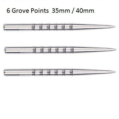 Unicorn Needle 6 Groove Silver Replacement Dart Points