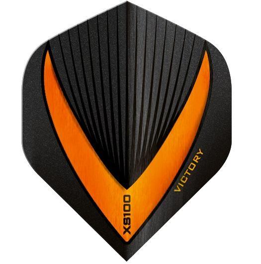 100 Sets Victory Darts XS100 Vista-R Orange Extra Strong Dart Flights