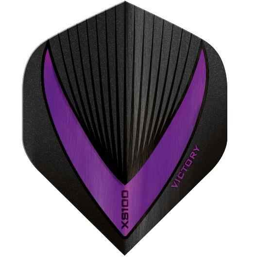 100 Sets Victory Darts XS100 Vista-R Purple Extra Strong Dart Flights
