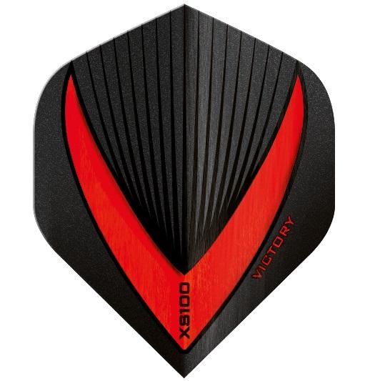 Victory Darts XS100 Vista-R Red Extra Strong Dart Flights