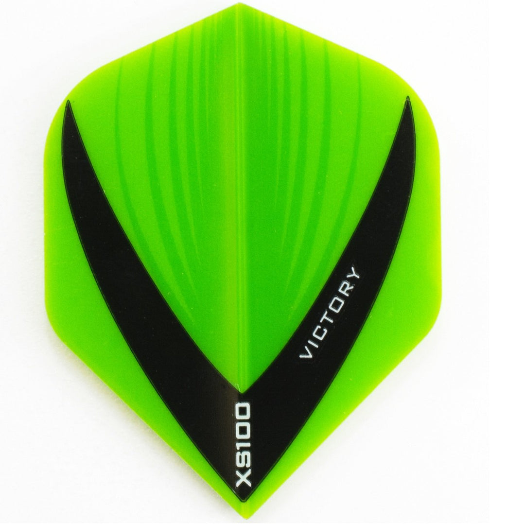 Victory Darts XS100 Vista Green Extra Strong Dart Flights