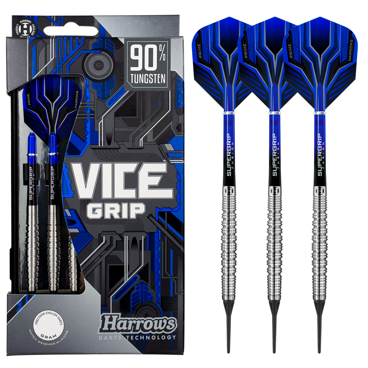 Harrows Vice 90% Tungsten Soft Tip Darts