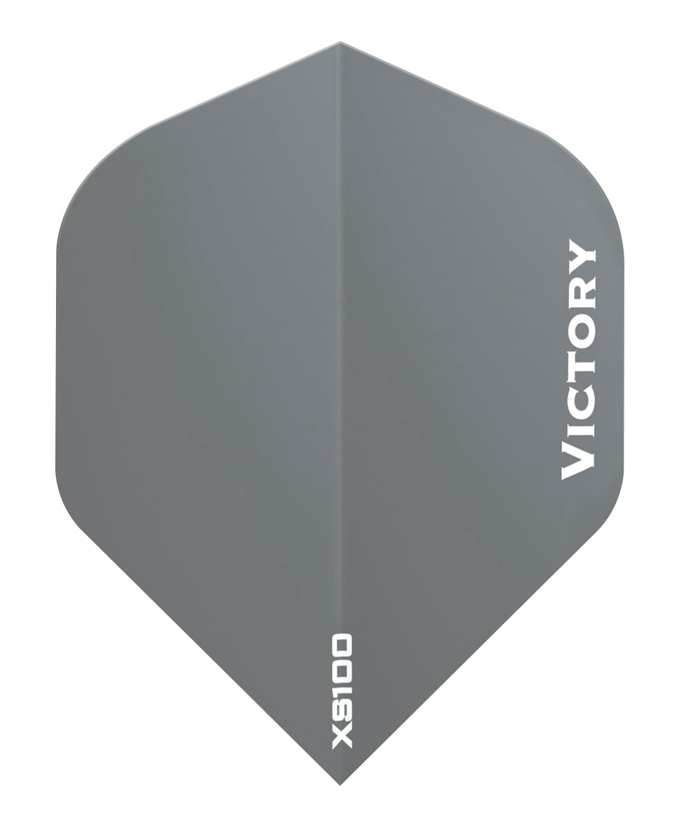 100 Sets Victory Darts XS100 Colours Grey Extra Strong Dart Flights