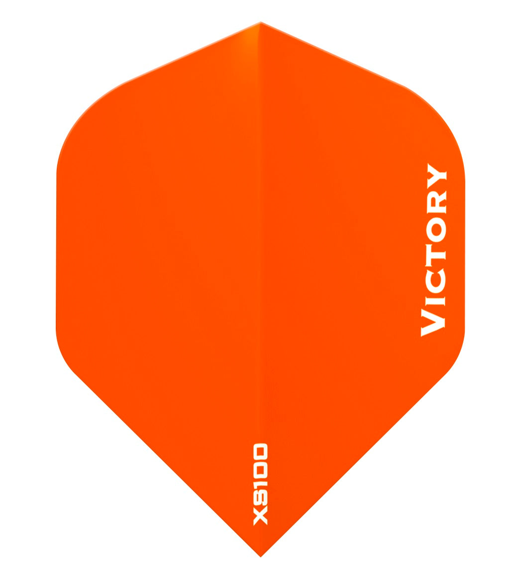 100 Sets Victory Darts XS100 Colours Orange Extra Strong Dart Flights