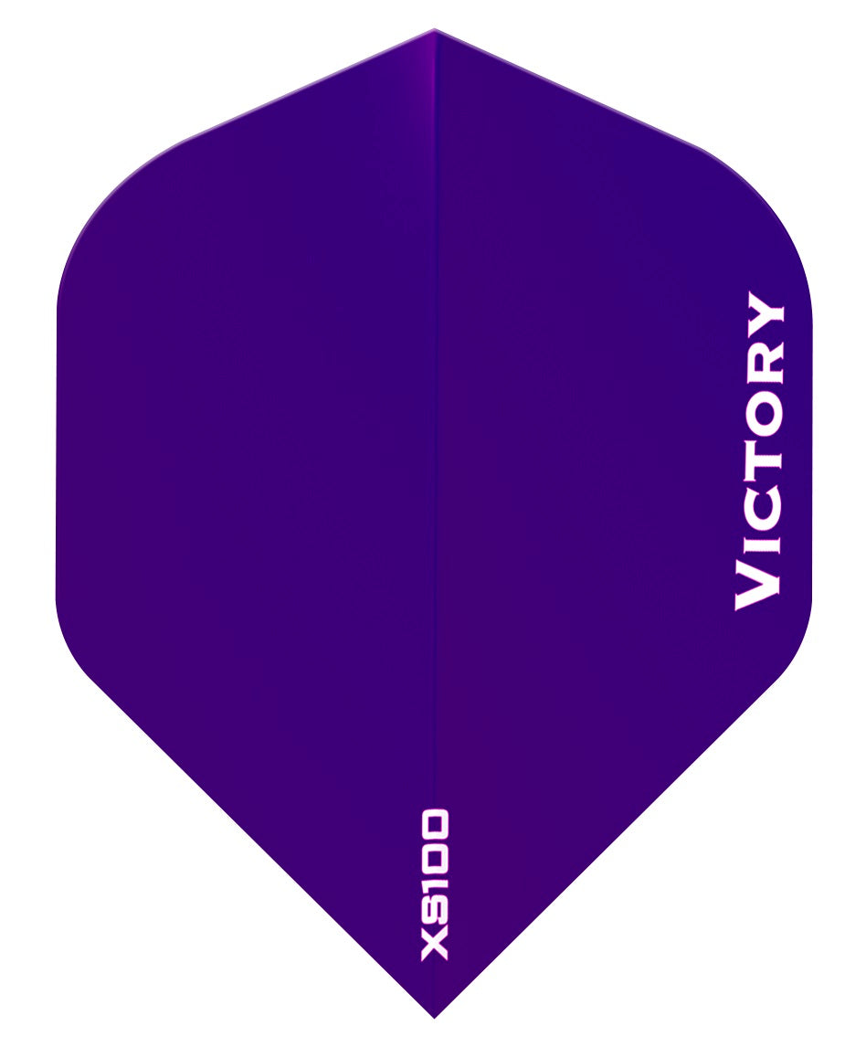 100 Sets Victory Darts XS100 Colours Purple Extra Strong Dart Flights