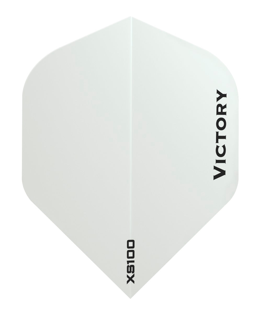 Victory Darts XS100 Colours White Extra Strong Dart Flights