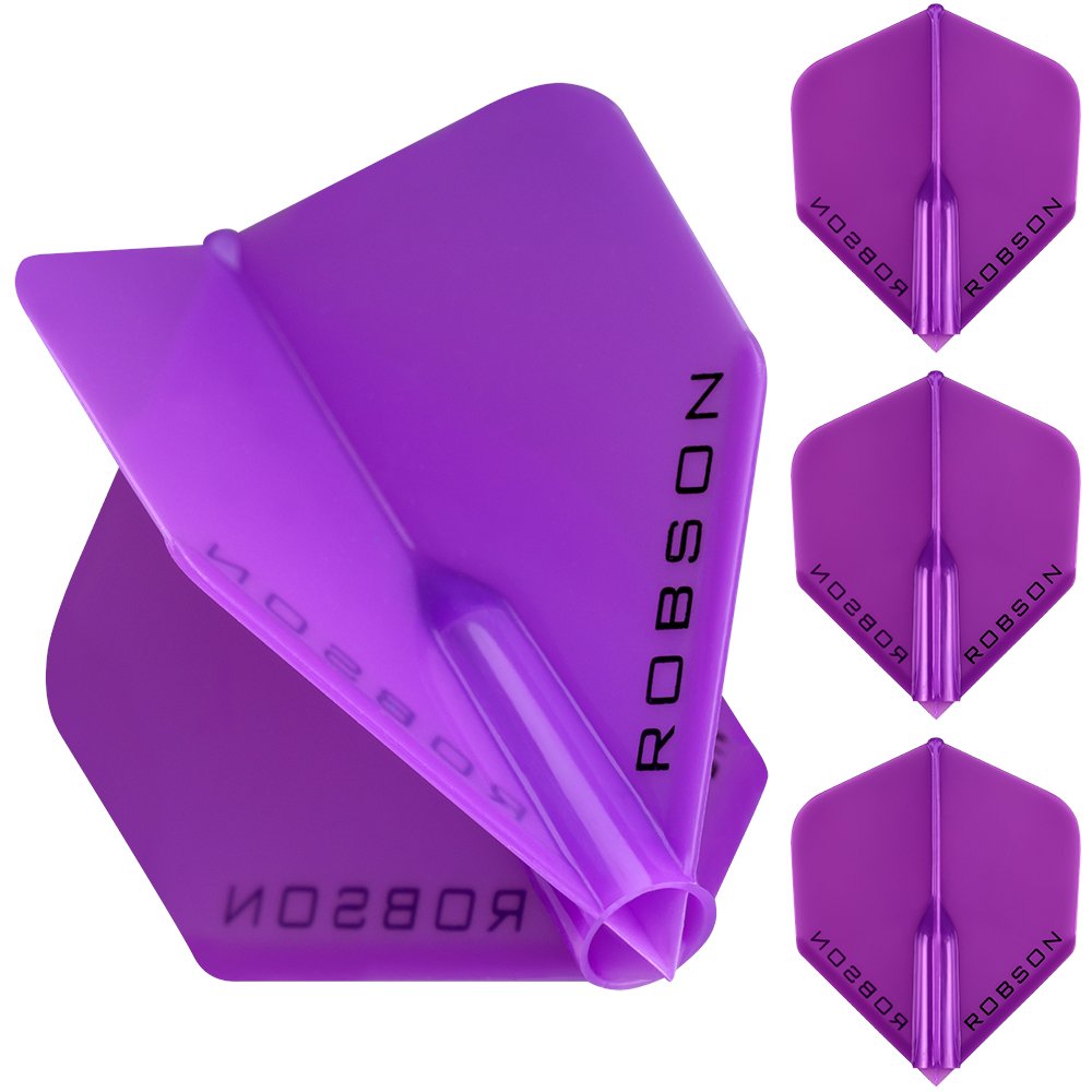 Robson Plus Dart Flights Purple No2 Standard Shape